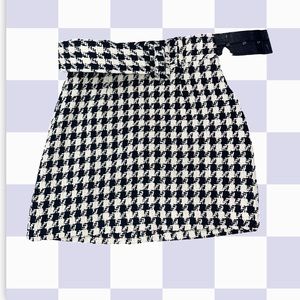 Zara checkered skirt